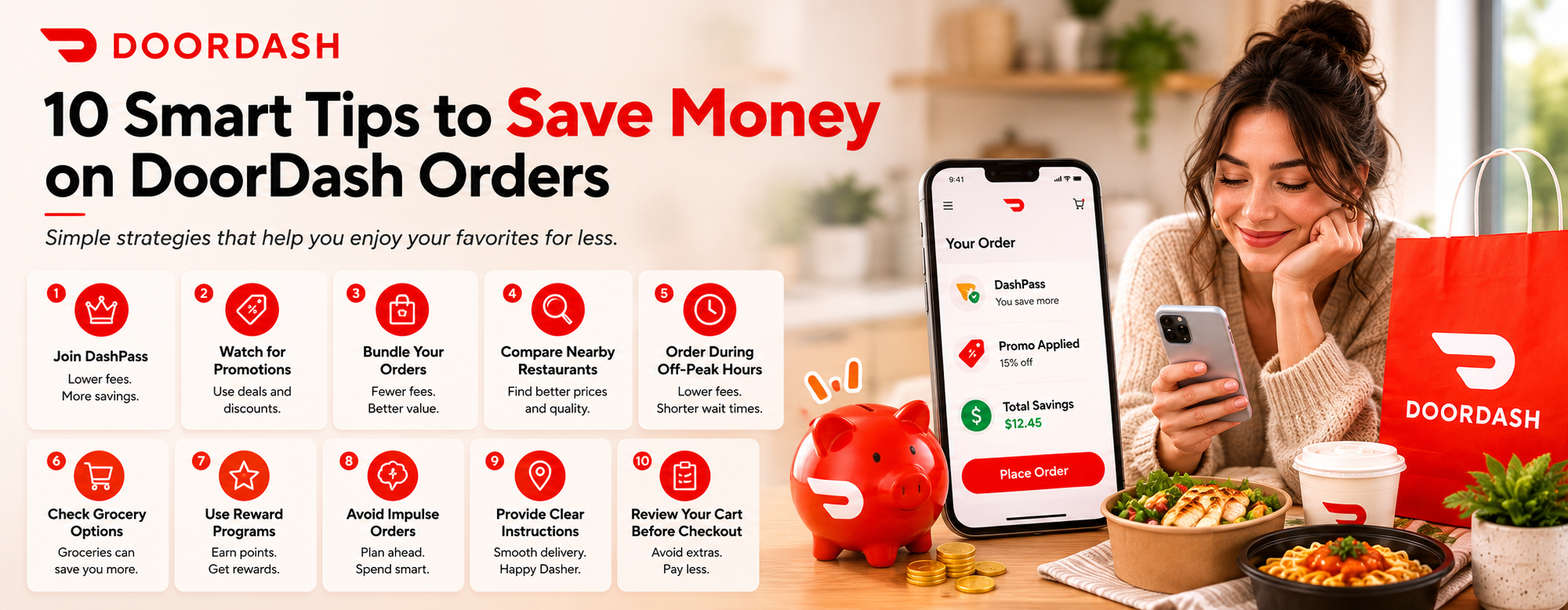 10 Smart Tips to Save Money on DoorDash Orders
